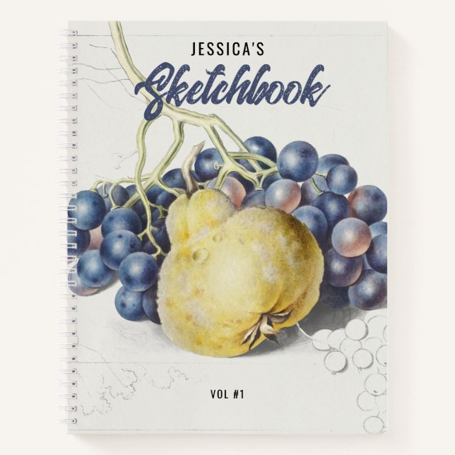 Künstler Zeichnete Still Life Sketchbook Individue Notizbuch (Vorderseite)