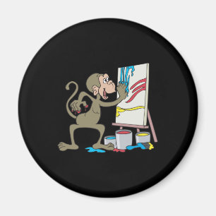 Künstleraffe Magnet