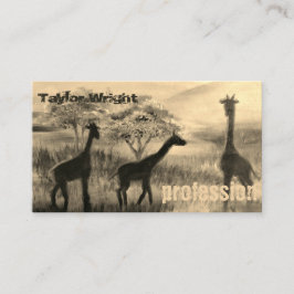 Künstlercoach "Painted Africa Animals Nature Art" Visitenkarte