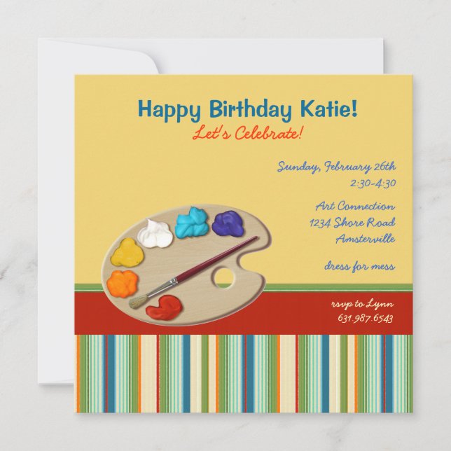 Künstlereinladung Einladung (Vorderseite)