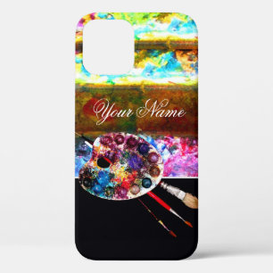 KÜNSTLERFARBPALETTE UND BRUSCHEN, schwarz Case-Mate iPhone Hülle