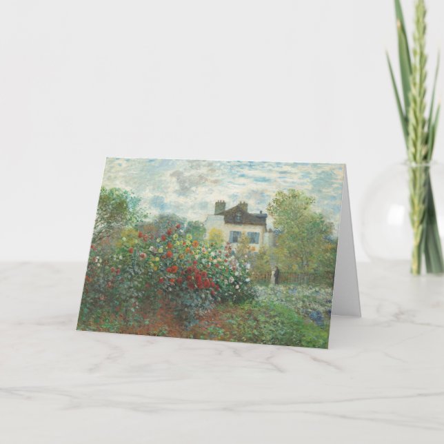 Künstlergarten Renoir Impressionist Malerei Karte (Vorderseite)
