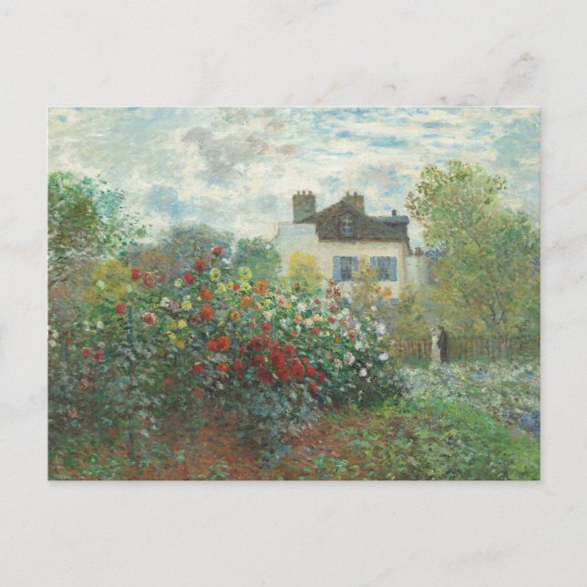 Künstlergarten Renoir Impressionist Malerei Postkarte (Vorderseite)