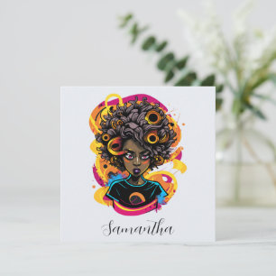 Künstlerin Afro Woman