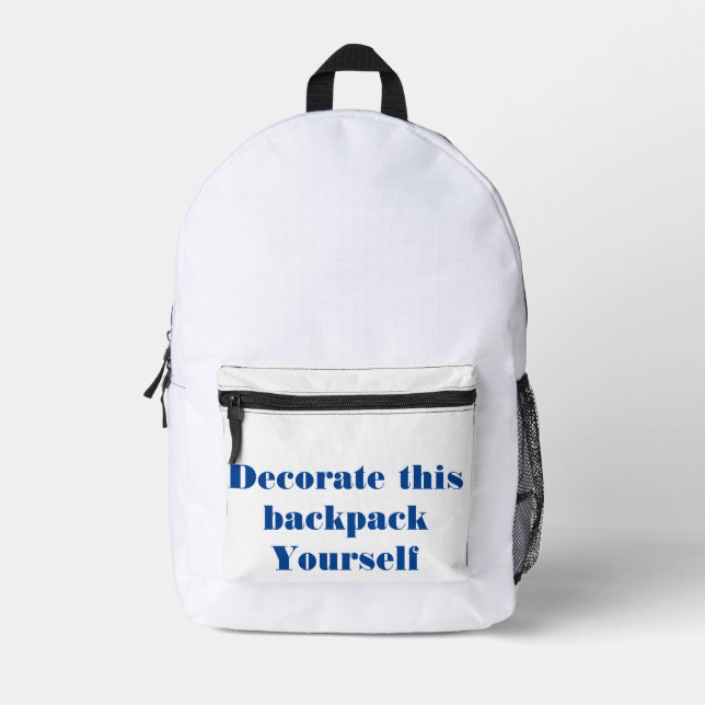 Künstlerin Bedruckter Rucksack (Vorderseite)