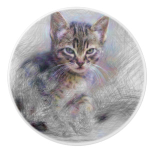 Künstlerin Kitten Keramikknauf