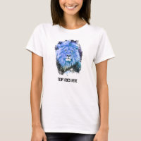 *~* Künstlerisch AP23 Blue Artistic LION Painting 