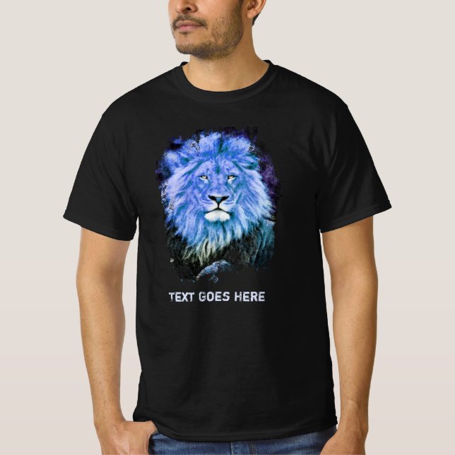*~* Künstlerisch AP23 Künstlerisches Gemälde BLAUE T-Shirt (Vorderseite)