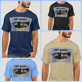 Künstlerisch Blues Trumpet T-Shirt