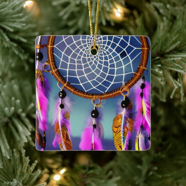Künstlerisch Dream Catcher Keramikornament (Baum)