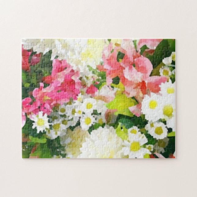 Künstlerisch farbenfrohe Blume (Horizontal)