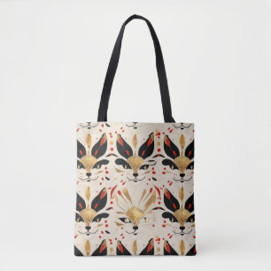Künstlerisch farbenfrohe Jugendstil-Katalogmuster Tasche
