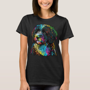 Künstlerisch farbiger Pop gemalt Portugiesischer W T-Shirt