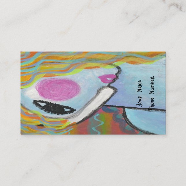 Künstlerisch-Friseur Visitenkarte (Vorderseite)