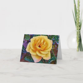 Künstlerisch Gelbe Rose aus dem Garten Gertie Karte