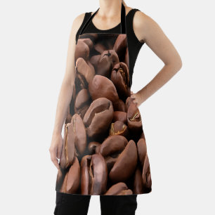 Künstlerisch geröstete Kaffeebohnen Schürze