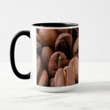 Künstlerisch geröstete Kaffeebohnen