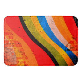 Künstlerisch gestrichen badematte