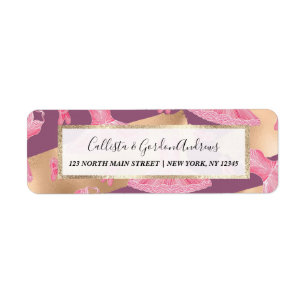 Künstlerisch Girly Pink Gold Lila Ballerina Dress