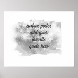 Künstlerisch grau und weiß Aquarell ergänzen ein A Poster