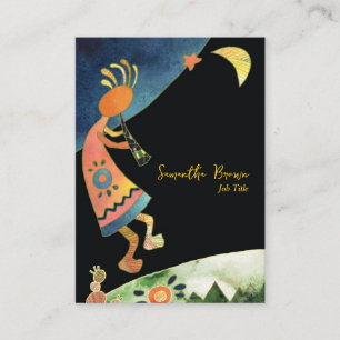 Künstlerisch inspirierende Kokopelli Visitenkarte