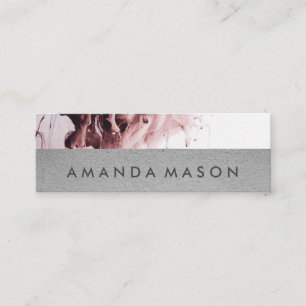 künstlerisch Interior Design Abstrakte Kunst Mini Visitenkarte