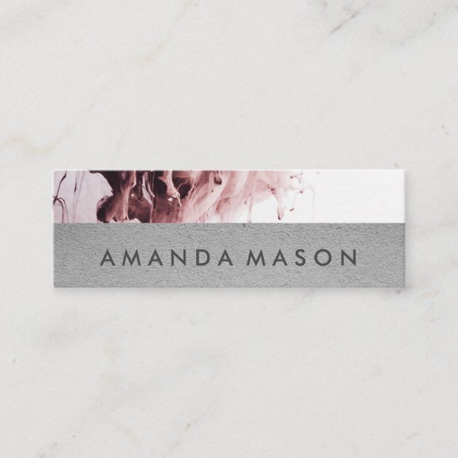 künstlerisch | Interior Design | Abstrakte Kunst Mini Visitenkarte (Vorderseite)