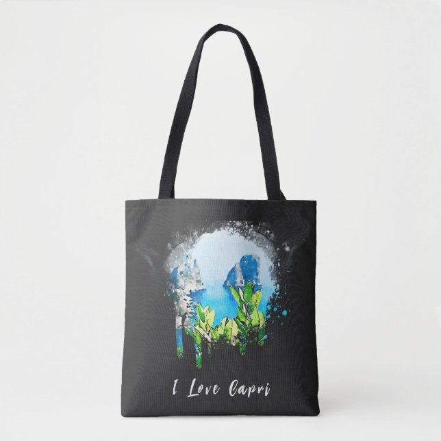 *~* Künstlerisch ITALIEN CAPRI Insel Italienisch Tasche (Vorderseite)