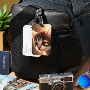Künstlerisch Kitten Gepäckanhänger