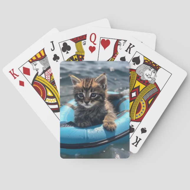 Künstlerisch Kitten Spielkarten (Rückseite)