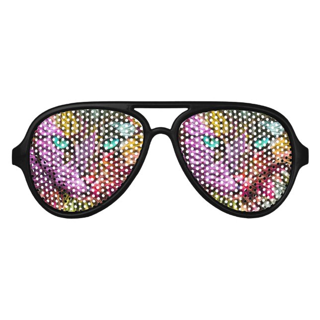 Künstlerisch Kitty Cat Partybrille (Vorderseite)