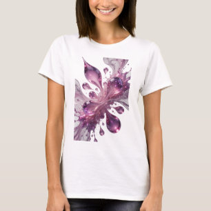 Künstlerisch Lila WASSERTROPFEN Custom-T-Shirt T-Shirt
