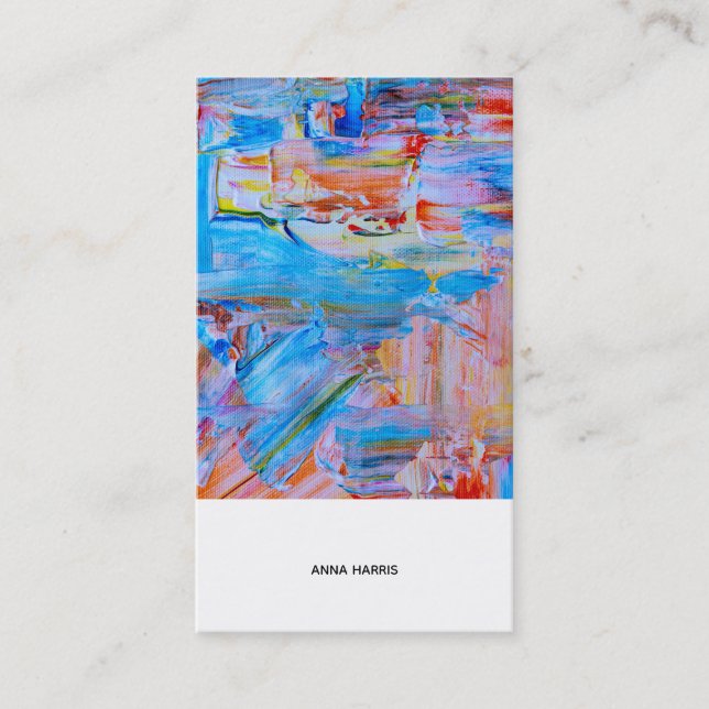 Künstlerisch modern Beruflich Visitenkarte (Vorderseite)