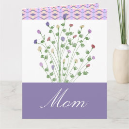 Künstlerisch Petite Floral Karte
