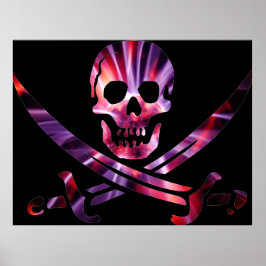 Künstlerisch Pirate Skull Poster