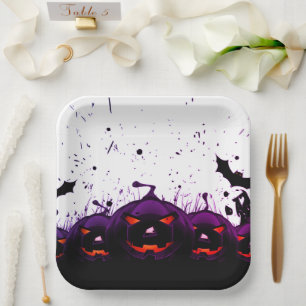 Künstlerisch Pumpkin Pappteller
