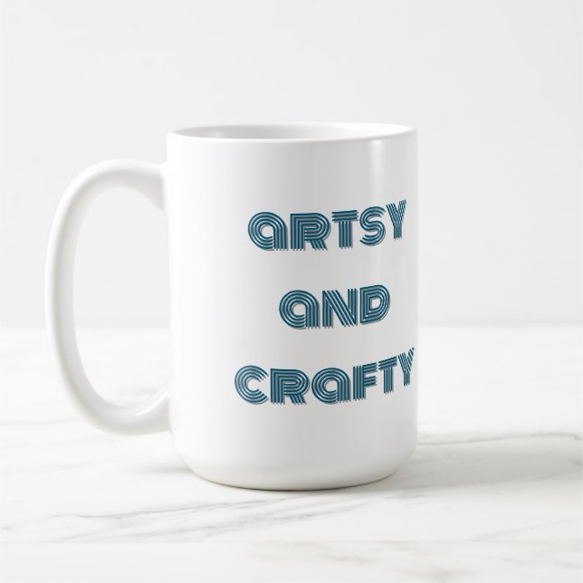 künstlerisch und kunstvoll, kunst und kunst kaffeetasse (Links)