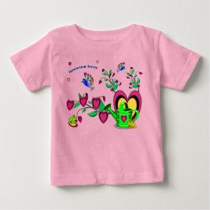 Künstlerisch wachsende Liebe Kleinkind Baby T-shirt