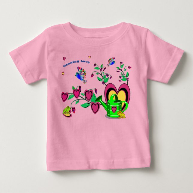 Künstlerisch wachsende Liebe Kleinkind Baby T-shirt (Vorderseite)