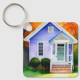 Künstlerisch Zuhause Schlüsselanhänger