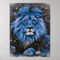 *~* Künstlerische Abstrakte kühne Celestial LION A