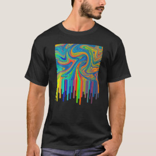 Künstlerische Akrylic Pouring Art Painting Artists T-Shirt