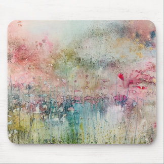 Künstlerische Alkohol-Tinte-Abstrakte Landschaft-M Mousepad