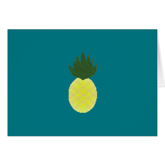 Künstlerische Ananas (Vorderseite (Horizontal))