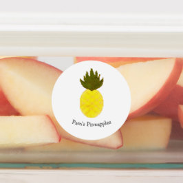Künstlerische Ananas Etiketten
