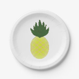 Künstlerische Ananas Pappteller