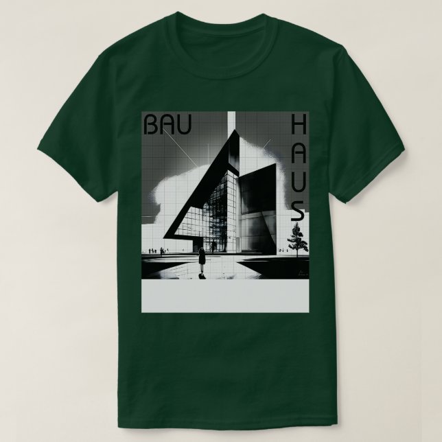 Künstlerische Architektur 04 BW T-Shirt (Design vorne)