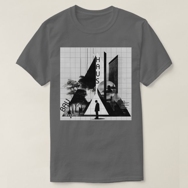 Künstlerische Architektur 06 BW T-Shirt (Design vorne)
