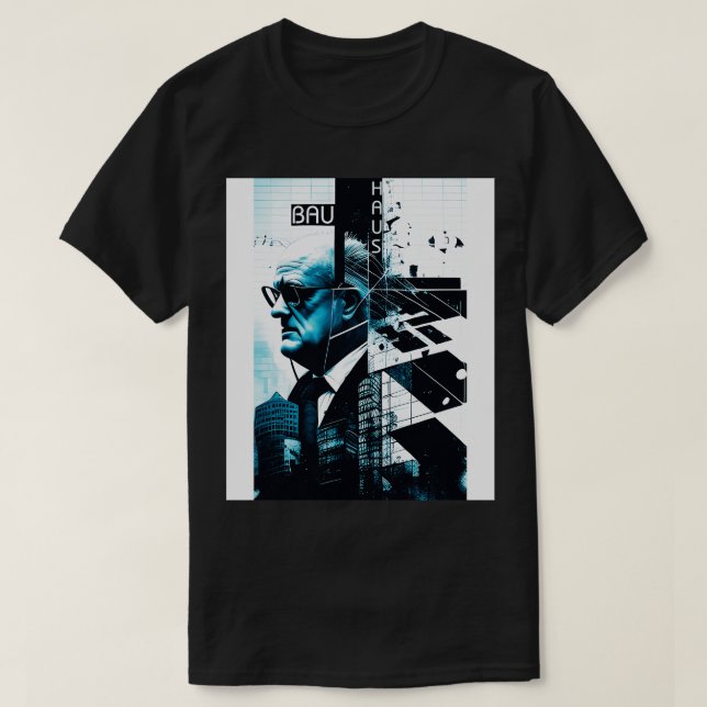 Künstlerische Architektur 12 BlW T-Shirt (Design vorne)