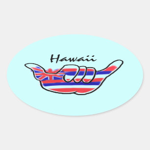 Künstlerische Aufkleber der hawaiischen shaka